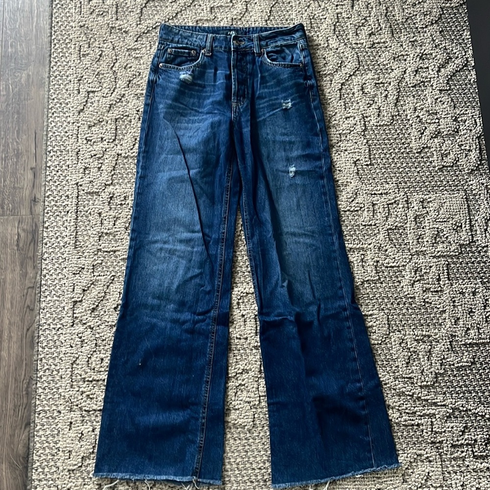 Aeropostale High rise wide leg/flared jeans